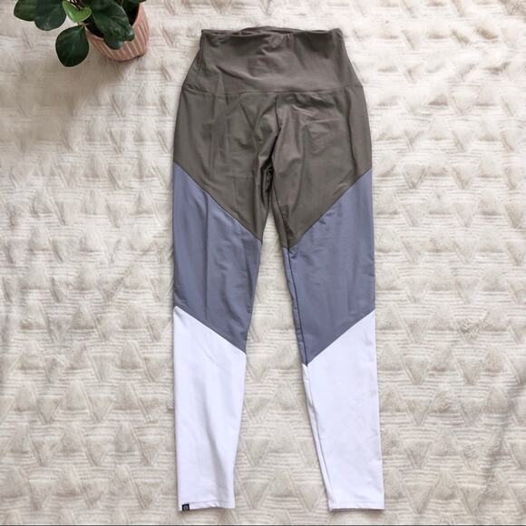 Onzie Flow High Rise Colorblock Leggings - Picture 1 of 5